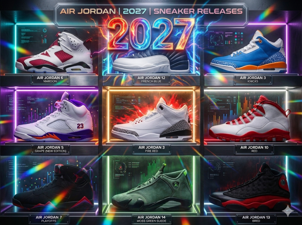 Dates de sortie d’Air Jordan 2027 : calendrier Jordans à venir ...